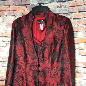 Alex Evenings Red & Black Jacket